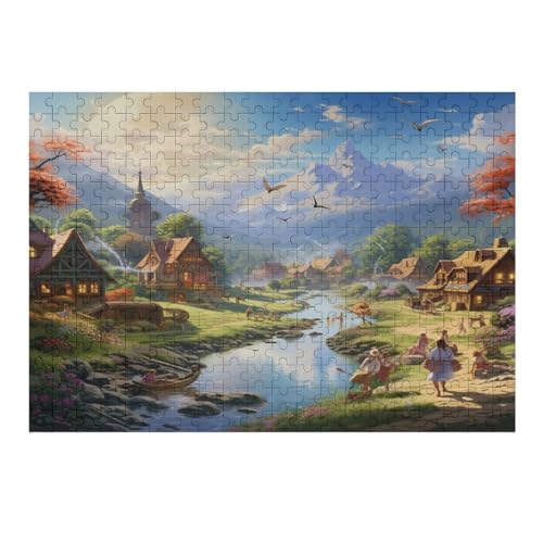 Paradies – Puzzle 300 Teile, Holzpuzzle, Herausforderndes Geschicklichkeitsspiel Für Die Ganze Familie, Kinder Erwachsenenpuzzle Ab 12 Jahren （40×28cm） von AAPZY