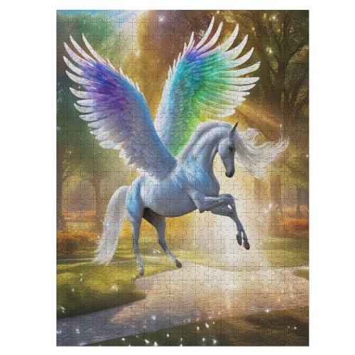 Pferd Puzzle 500 Teile,Puzzles Für Erwachsene, Impossible Puzzle, Geschicklichkeitsspiel Für Die Ganze Familie, Puzzle Kinder,Holzpuzzle-Geschenk,Raumdekoration, （55×41cm） von AAPZY