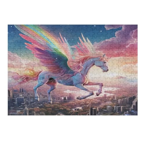 Pferd Puzzles 300 Teile Erwachsener Kniffel Spaß Für Die Ganze Familie - 300 Puzzleteilige Motive, Holzpuzzle Kinder Erwachsene, Impossible Puzzle Schwer （40×28cm） von AAPZY