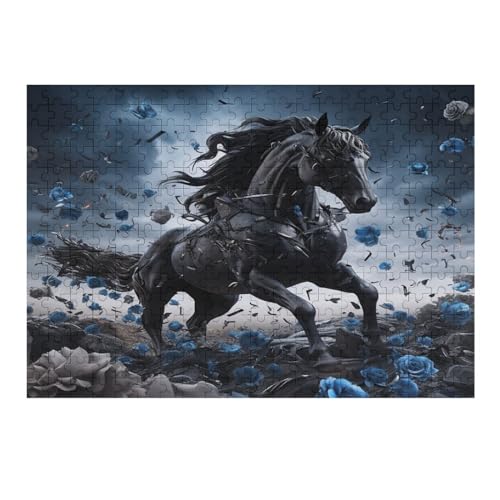 Pferd Puzzles 300 Teile Erwachsener Kniffel Spaß Für Die Ganze Familie - 300 Puzzleteilige Motive, Holzpuzzle Kinder Erwachsene, Impossible Puzzle Schwer （40×28cm） von AAPZY