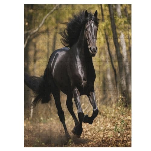 Pferd Puzzles 500 Teile Erwachsener Kniffel Spaß Für Die Ganze Familie - 500 Puzzleteilige Motive, Holzpuzzle Kinder Erwachsene, Impossible Puzzle Schwer （55×41cm） von AAPZY