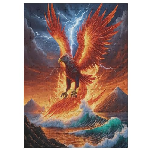 Phönix Puzzles 300 Teile Erwachsener Kniffel Spaß Für Die Ganze Familie - 300 Puzzleteilige Motive, Holzpuzzle Kinder Erwachsene, Impossible Puzzle Schwer 42×30cm von AAPZY