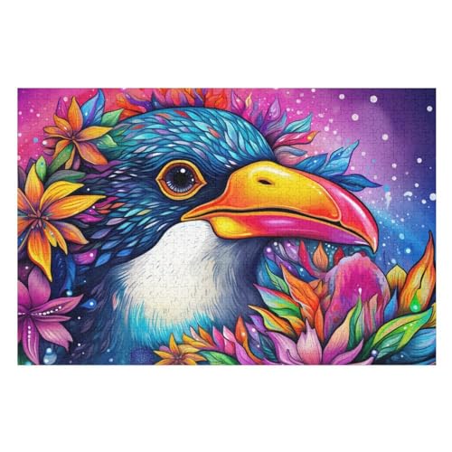 Pinguin Puzzles 1000 Teile Erwachsener Kniffel Spaß Für Die Ganze Familie - 1000 Puzzleteilige Motive, Holzpuzzle Kinder Erwachsene, Impossible Puzzle Schwer （75×50cm） von AAPZY