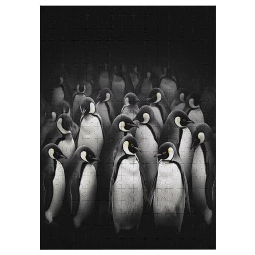 Pinguin Puzzles 300 Teile Erwachsener Kniffel Spaß Für Die Ganze Familie - 300 Puzzleteilige Motive, Holzpuzzle Kinder Erwachsene, Impossible Puzzle Schwer 42×30cm von AAPZY