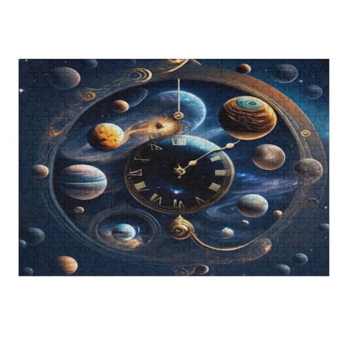 Planet Puzzle Für Erwachsene,300-teiliges Puzzle,Puzzle Für Erwachsene Und Kinder,Holzpuzzle,Lernspielzeug, （40×28cm） von AAPZY