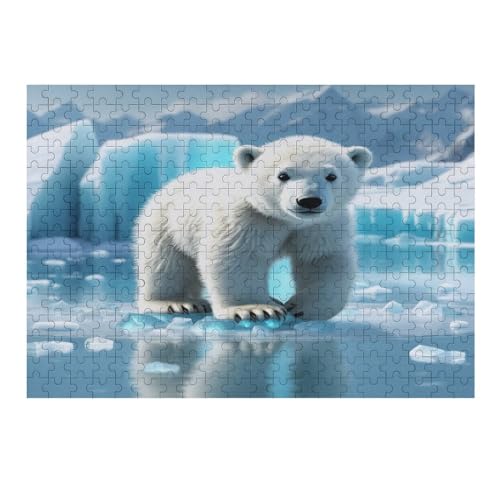 Polar Tragen 300 Teile Puzzle Für Erwachsene, Herausforderung Puzzles - Familienpuzzle Verringerter Druck Schwieriges Puzzle Rahmen Holzpuzzle Für Erwachsene Kinder 12+ （40×28cm） von AAPZY