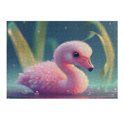 Puzzle 300 Teile Erwachsene Flamingo Holzpuzzle Für Erwachsene Lernspiel Herausforderungsspielzeug 300-teilige The Puzzles Für Erwachsene Kinder （40×28cm） von AAPZY