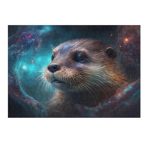 Puzzle 300 Teile Erwachsene Otter Holzpuzzle Für Erwachsene Lernspiel Herausforderungsspielzeug 300-teilige The Puzzles Für Erwachsene Kinder （40×28cm） von AAPZY