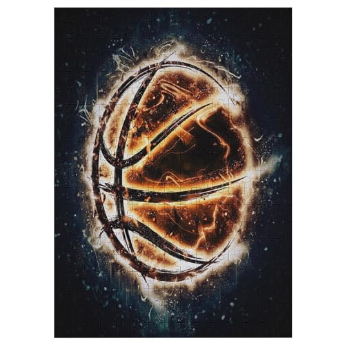 Puzzle Für Erwachsene, Basketball -Puzzles Für Erwachsene, 300-teiliges Holzpuzzle, Geeignet Für Erwachsene Und Kinder Ab 12 Jahren, Tolles Geschenk Für Erwachsene 42×30cm von AAPZY