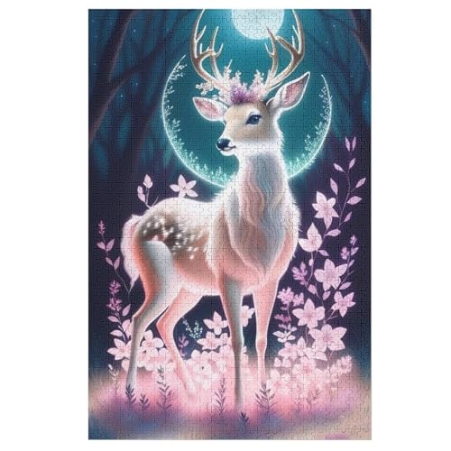 Puzzle Für Erwachsene, Hirsch -Puzzles Für Erwachsene, 1000-teiliges Holzpuzzle, Geeignet Für Erwachsene Und Kinder Ab 12 Jahren, Tolles Geschenk Für Erwachsene 78×53cm Puzzle Für Erwachsene, Hirsch -Puzzles Für Erwachsene, 1000-teiliges Holzpuzzle, Geeignet Für Erwachsene Und Kinder Ab 12 Jahren, Tolles Geschenk Für Erwachsene 78×53cm von AAPZY