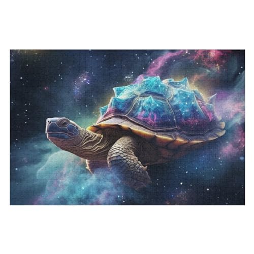 Puzzle Für Erwachsene, Schildkröte -Puzzles Für Erwachsene, 1000-teiliges Holzpuzzle, Geeignet Für Erwachsene Und Kinder Ab 12 Jahren, Tolles Geschenk Für Erwachsene （75×50cm） von AAPZY