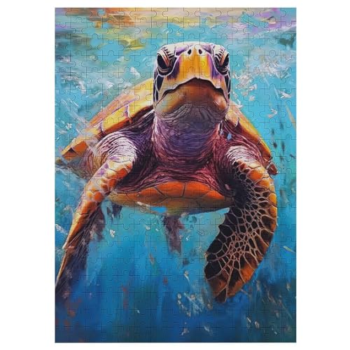 Puzzle Für Erwachsene, Schildkröte -Puzzles Für Erwachsene, 300-teiliges Holzpuzzle, Geeignet Für Erwachsene Und Kinder Ab 12 Jahren, Tolles Geschenk Für Erwachsene （42×30cm） von AAPZY