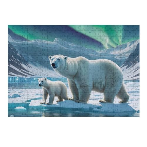 Puzzle Für Kinder, Eisbär -Puzzle Für Erwachsene, 300-teiliges Holzpuzzle Für Jugendliche Und Erwachsene, Tolles （40×28cm） von AAPZY