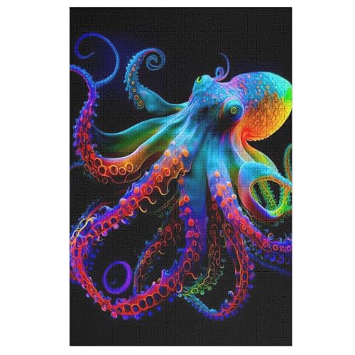 Puzzle Für Kinder, Oktopus -Puzzle Für Erwachsene, 1000-teiliges Holzpuzzle Für Jugendliche Und Erwachsene, Tolles 78×53cm von AAPZY