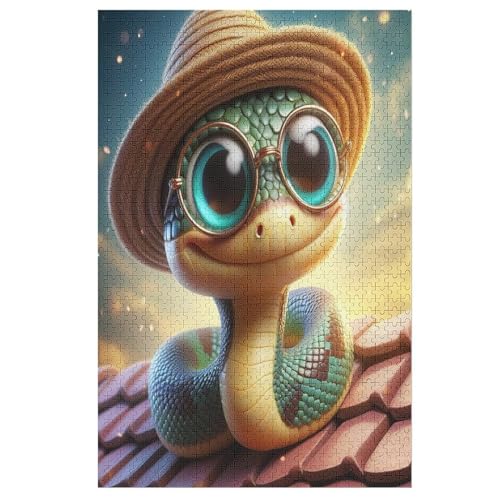 Puzzles Für Erwachsene, 1000 Teile, Schlange, Kreative Holzpuzzles, Praktisches Spiel, Familiendekoration 78×53cm Puzzles Für Erwachsene, 1000 Teile, Schlange, Kreative Holzpuzzles, Praktisches Spiel, Familiendekoration 78×53cm von AAPZY