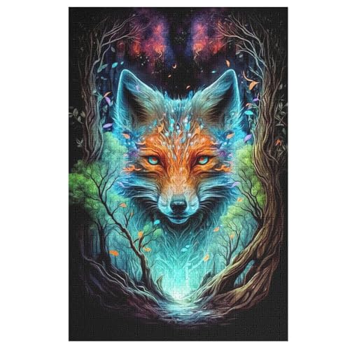 Puzzles Für Erwachsene, Fuchs Puzzle, 1000 Teile, Kreatives Puzzle, Geistiges Spielzeug, Kinder, Montagespiele 78×53cm Puzzles Für Erwachsene, Fuchs Puzzle, 1000 Teile, Kreatives Puzzle, Geistiges Spielzeug, Kinder, Montagespiele 78×53cm von AAPZY