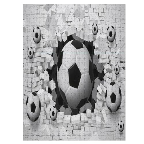 Puzzles Für Erwachsene, Fußball, 500-teilige Puzzles Für Erwachsene Und Kinder Ab 12 Jahren, Holzpuzzles Für Die Heimdekoration, （55×41cm） von AAPZY