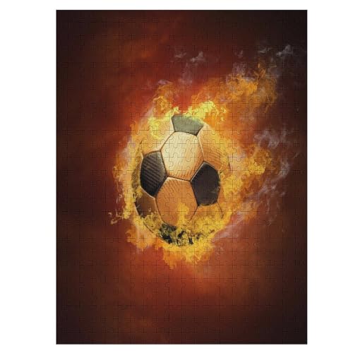 Puzzles Für Erwachsene, Fußball, 500-teilige Puzzles Für Erwachsene Und Kinder Ab 12 Jahren, Holzpuzzles Für Die Heimdekoration, （55×41cm） von AAPZY