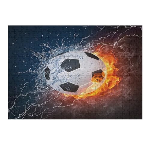 Puzzles Für Erwachsene, Fußball Puzzles Für Erwachsene, 300-teiliges Holzpuzzle, Geeignet Für Kinder Ab 12 Jahren, Die Pädagogische Puzzles Lernen （40×28cm） von AAPZY