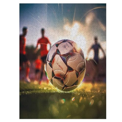 Puzzles Für Erwachsene, Fußball Puzzles Für Erwachsene, 500-teiliges Holzpuzzle, Geeignet Für Kinder Ab 12 Jahren, Die Pädagogische Puzzles Lernen （55×41cm） von AAPZY