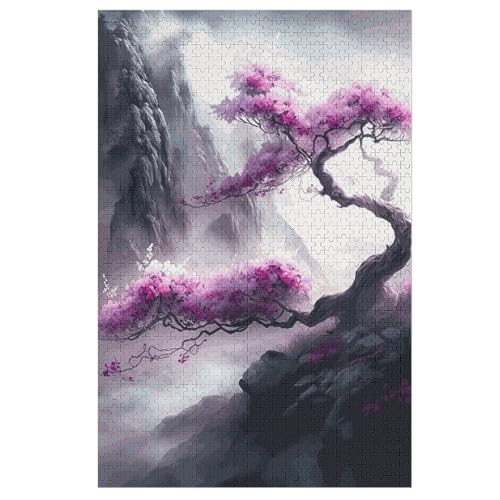 Puzzles Für Erwachsene, Japanese Kirsche Blossoms, 1000-teilige Puzzles Für Erwachsene Und Kinder Ab 12 Jahren, Holzpuzzles Für Die Heimdekoration, 78×53cm Puzzles Für Erwachsene, Japanese Kirsche Blossoms, 1000-teilige Puzzles Für Erwachsene Und Kinder Ab 12 Jahren, Holzpuzzles Für Die Heimdekoration, 78×53cm von AAPZY