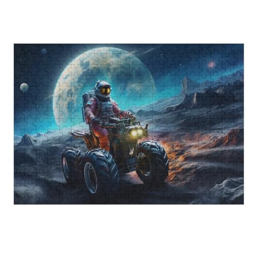 Puzzles Für Erwachsene, Puzzle Astronaut, 300 Teile, Puzzle Aus Holz Für Erwachsene Und Kinder Ab 12 Jahren, Lernspielzeug （40×28cm） von AAPZY