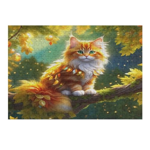 Puzzles Für Erwachsene, Puzzle Cute Katze, 300 Teile, Puzzle Aus Holz Für Erwachsene Und Kinder Ab 12 Jahren, Lernspielzeug （40×28cm） von AAPZY