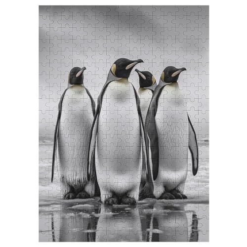 Puzzles Für Erwachsene, Puzzle Pinguin, 300 Teile, Puzzle Aus Holz Für Erwachsene Und Kinder Ab 12 Jahren, Lernspielzeug 42×30cm von AAPZY