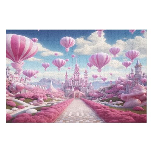 Puzzles Für Erwachsene, Puzzle Schloss, 1000 Teile, Puzzle Aus Holz Für Erwachsene Und Kinder Ab 12 Jahren, Lernspielzeug （75×50cm） von AAPZY