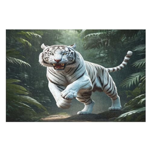 Puzzles Für Erwachsene, Puzzle Tiger, 1000 Teile, Puzzle Aus Holz Für Erwachsene Und Kinder Ab 12 Jahren, Lernspielzeug （75×50cm） von AAPZY