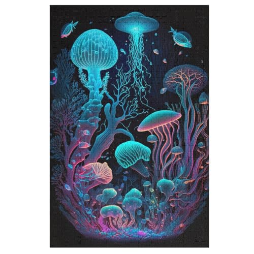 Puzzles Für Erwachsene, Puzzle leuchtendes Meeresleben, 1000 Teile, Puzzle Aus Holz Für Erwachsene Und Kinder Ab 12 Jahren, Lernspielzeug 78×53cm Puzzles Für Erwachsene, Puzzle leuchtendes Meeresleben, 1000 Teile, Puzzle Aus Holz Für Erwachsene Und Kinder Ab 12 Jahren, Lernspielzeug 78×53cm von AAPZY