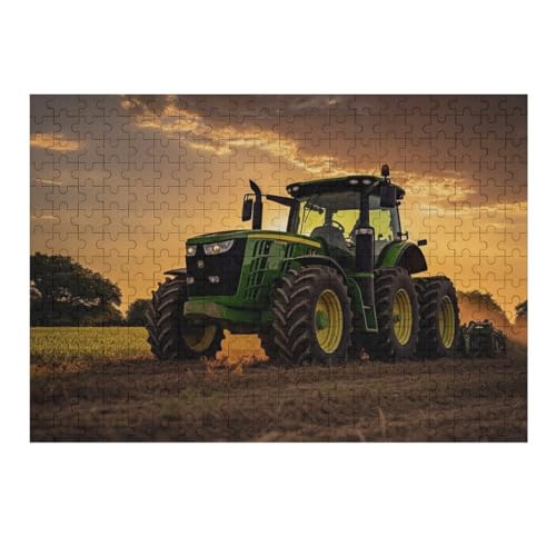 Puzzles Für Erwachsene, Traktor Puzzles Für Erwachsene, 300-teiliges Holzpuzzle, Geeignet Für Kinder Ab 12 Jahren, Die Pädagogische Puzzles Lernen （40×28cm） von AAPZY