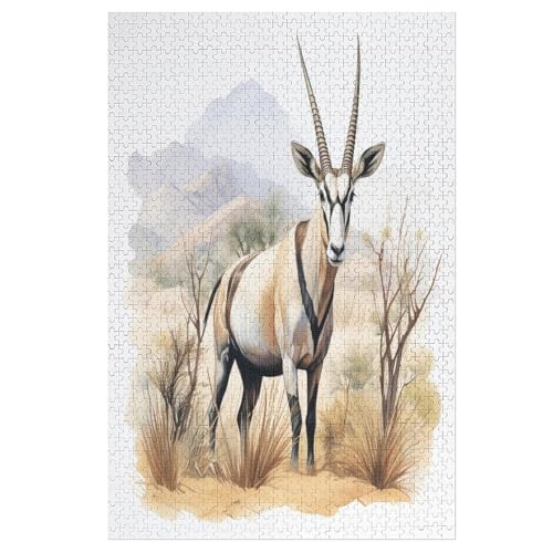 Puzzles Für Erwachsene 1000 Teiliges Antilope Puzzles Für Erwachsene Holzbrettpuzzles Denksportaufgaben Für Erwachsene （78×53cm） von AAPZY