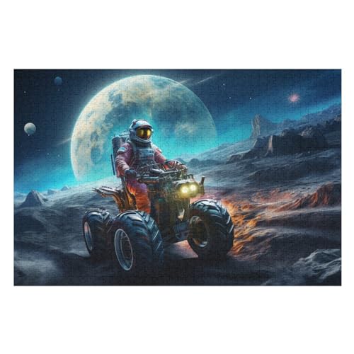 Puzzles Für Erwachsene 1000 Teiliges Astronaut Puzzles Für Erwachsene Holzbrettpuzzles Denksportaufgaben Für Erwachsene （75×50cm） von AAPZY