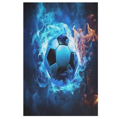 Puzzles Für Erwachsene 1000 Teiliges Fußball Puzzles Für Erwachsene Holzbrettpuzzles Denksportaufgaben Für Erwachsene 78×53cm von AAPZY