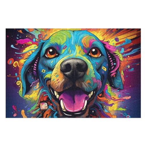 Puzzles Für Erwachsene 1000 Teiliges Hund Puzzles Für Erwachsene Holzbrettpuzzles Denksportaufgaben Für Erwachsene （75×50cm） von AAPZY