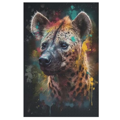 Puzzles Für Erwachsene 1000 Teiliges Hyäne Puzzles Für Erwachsene Holzbrettpuzzles Denksportaufgaben Für Erwachsene 78×53cm Puzzles Für Erwachsene 1000 Teiliges Hyäne Puzzles Für Erwachsene Holzbrettpuzzles Denksportaufgaben Für Erwachsene 78×53cm von AAPZY