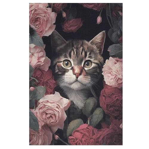 Puzzles Für Erwachsene 1000 Teiliges Katze Puzzles Für Erwachsene Holzbrettpuzzles Denksportaufgaben Für Erwachsene （78×53cm） von AAPZY