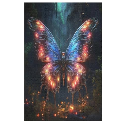 Puzzles Für Erwachsene 1000 Teiliges Schmetterling Puzzles Für Erwachsene Holzbrettpuzzles Denksportaufgaben Für Erwachsene （78×53cm） von AAPZY