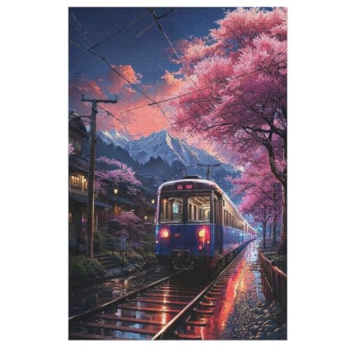 Puzzles Für Erwachsene 1000 Teiliges Zug Puzzles Für Erwachsene Holzbrettpuzzles Denksportaufgaben Für Erwachsene （78×53cm） von AAPZY