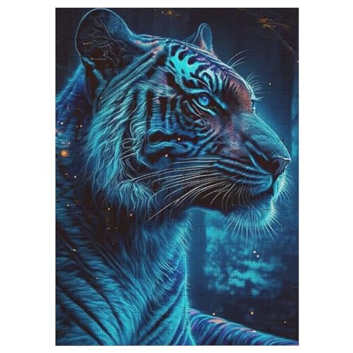 Puzzles Für Erwachsene 300 Teiliges Tiger Puzzles Für Erwachsene Holzbrettpuzzles Denksportaufgaben Für Erwachsene （42×30cm） von AAPZY