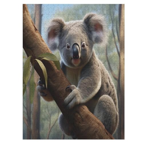 Puzzles Für Erwachsene 500 Teiliges Koala Puzzles Für Erwachsene Holzbrettpuzzles Denksportaufgaben Für Erwachsene （55×41cm） von AAPZY