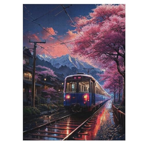 Puzzles Für Erwachsene 500 Teiliges Zug Puzzles Für Erwachsene Holzbrettpuzzles Denksportaufgaben Für Erwachsene （55×41cm） von AAPZY