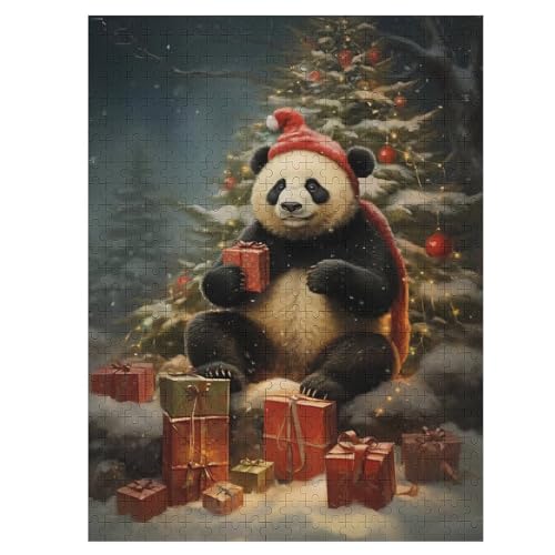 Puzzles Für Erwachsene Und Kinder, Panda -Puzzle, 500 Teile, Kreative Holzpuzzles, Puzzles Für Erwachsene, Geschenke （55×41cm） von AAPZY