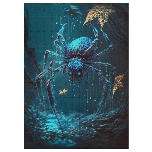 Puzzles Für Erwachsene Und Kinder, Spinne -Puzzle, 300 Teile, Kreative Holzpuzzles, Puzzles Für Erwachsene, Geschenke 42×30cm von AAPZY