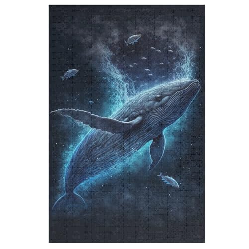 Puzzles Für Erwachsene Und Kinder, Wal -Puzzle, 1000 Teile, Kreative Holzpuzzles, Puzzles Für Erwachsene, Geschenke 78×53cm von AAPZY