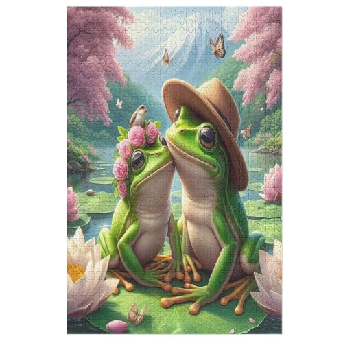 Puzzles Für Erwachsene: Frosch, 1000-teiliges Holzpuzzle Für Erwachsene Und Kinder Ab 12 Jahren. Tolles Geschenk Für Erwachsene 78×53cm von AAPZY