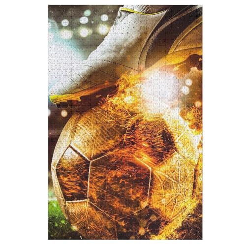 Puzzles Für Erwachsene: Fußball Sport, 1000-teiliges Holzpuzzle Für Erwachsene Und Kinder Ab 12 Jahren. Tolles Geschenk Für Erwachsene 78×53cm von AAPZY