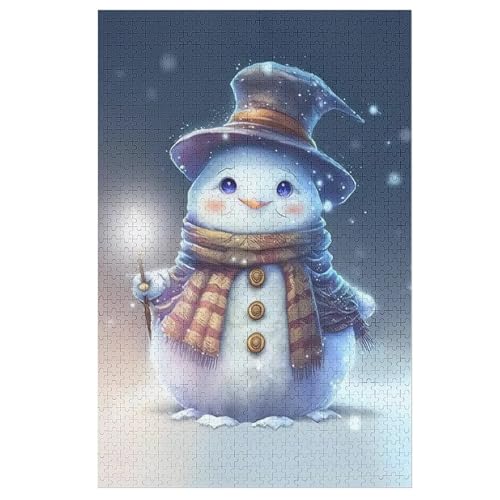 Puzzles Für Erwachsene: Schneemann, 1000-teiliges Holzpuzzle Für Erwachsene Und Kinder Ab 12 Jahren. Tolles Geschenk Für Erwachsene 78×53cm von AAPZY