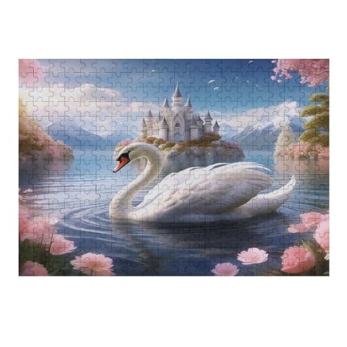 Puzzles Für Erwachsene: Schwan, 300-teiliges Holzpuzzle Für Erwachsene Und Kinder Ab 12 Jahren. Tolles Geschenk Für Erwachsene （40×28cm） von AAPZY